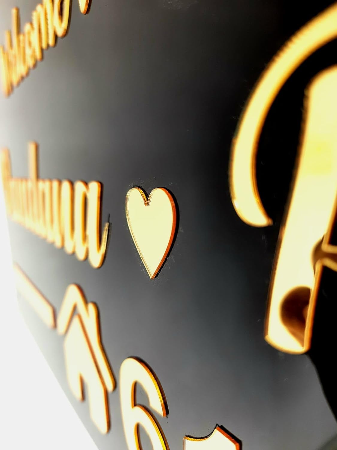 NestivaHome  Personalized Door Name Plate for Home Entrance - 12 x 9 inches Wooden Ideal for Home, Office, and Outdoor Entrances - Perfect as a Gift